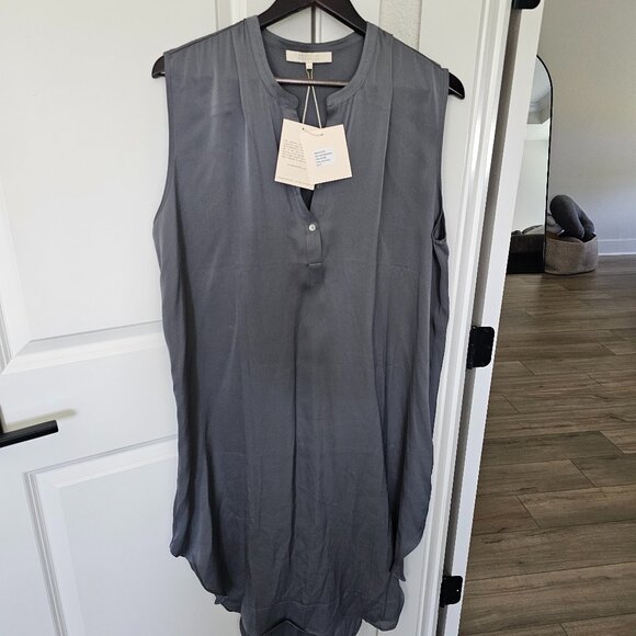 Nouvelle Silk95Five Monte Dress in Fonce | XL | 95% Silk Blend | NWT - Picture 1 of 4